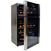 Réfrigérateur à vin autonome à deux zones pour 29 bouteilles de Koolatron