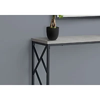 Table d'applique rectangulaire contemporaine de Monarch - Gris/Noir