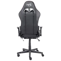 Fauteuil de jeu ergonomique à dossier haut en similicuir série Ultimate de Naz - Noir