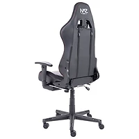 Fauteuil de jeu ergonomique à dossier haut en similicuir série Ultimate de Naz - Noir