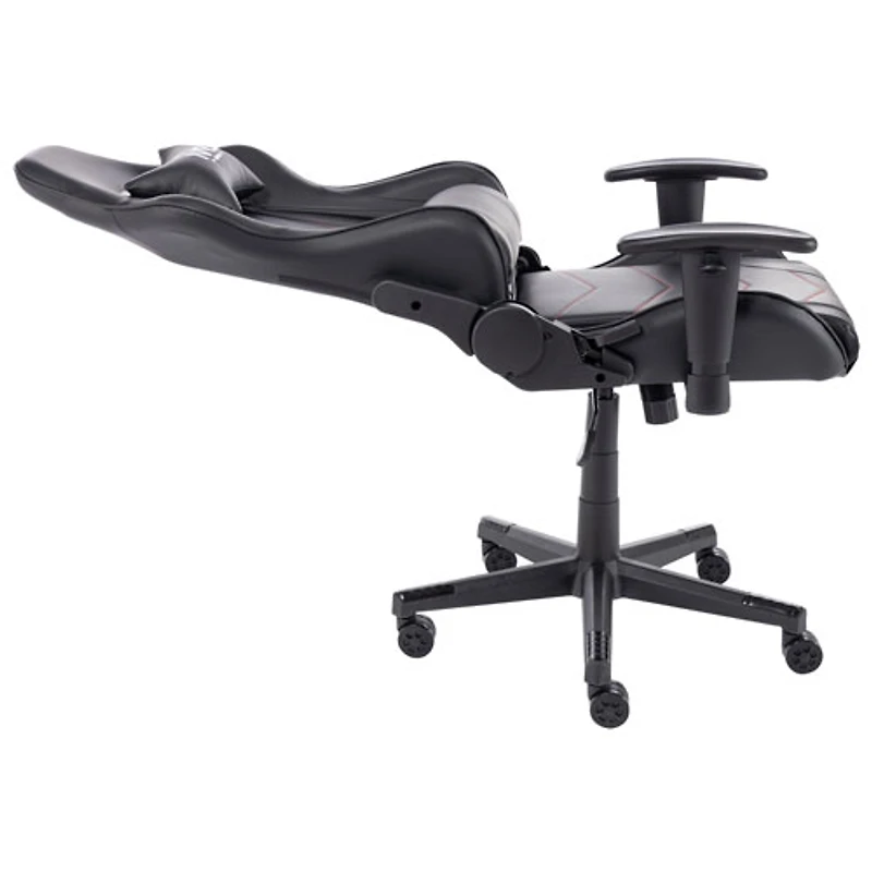 Fauteuil de jeu ergonomique à dossier haut en similicuir série Pro de Naz - Noir