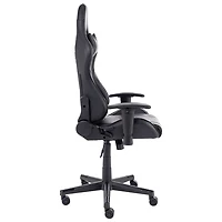 Fauteuil de jeu ergonomique à dossier haut en similicuir série Pro de Naz - Noir