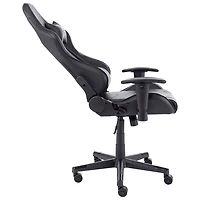 Fauteuil de jeu ergonomique à dossier haut en similicuir série Pro de Naz - Noir