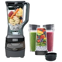 Ninja Professional 2.1L 1100-Watt Countertop Blender with Nutri Ninja Cups - Black - Only at Best Buy