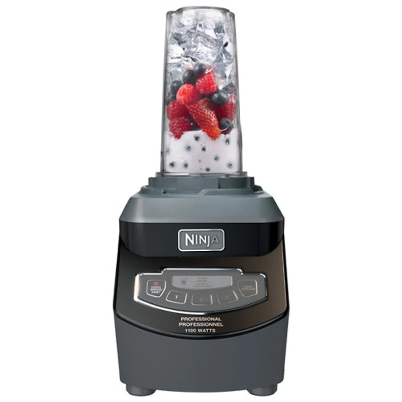 Ninja Professional 2.1L 1100-Watt Countertop Blender with Nutri Ninja Cups - Black - Only at Best Buy