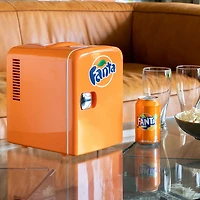 Réfrigérateur de bar autonome 0,14 pi3 Coca-Cola Fanta (FA04) - Orange