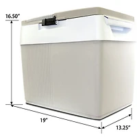 Koolatron 12V Electric Cooler/Warmer 31L (33 Qt) Dual Opening - Grey