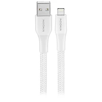 Insignia 3m (10 ft.) Braided Lightning to USB-A Cable - Moon Grey