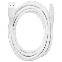 Insignia 3m (10 ft.) Braided Lightning to USB-A Cable - Moon Grey