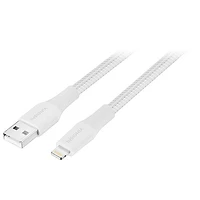Insignia 3m (10 ft.) Braided Lightning to USB-A Cable - Moon Grey