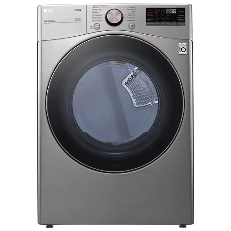 Sécheuse électrique à vapeur de 7,4 pi³ de LG (DLEX3850V) - Acier graphite