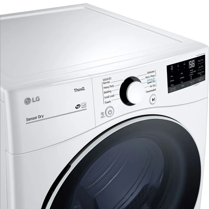 Sécheuse électrique de 7,4 pi³ de LG (DLE3600W) - Blanc