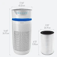 Purificateur d'air 5-en-1 avec filtre HEPA TotalClean de HoMedics - Moyen - Blanc