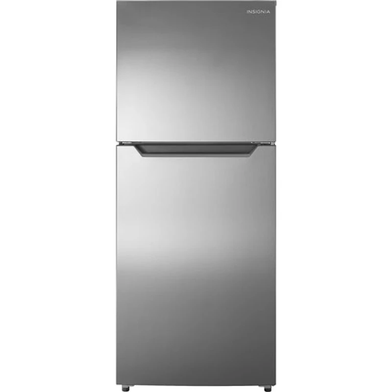 Insignia 24" 10.1 Cu. Ft. Top Freezer Refrigerator w/ Reversible Door (NS-RTM10SS2-C) - Stainless Steel