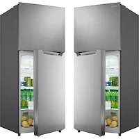 Insignia 24" 10.1 Cu. Ft. Top Freezer Refrigerator w/ Reversible Door (NS-RTM10SS2-C) - Stainless Steel