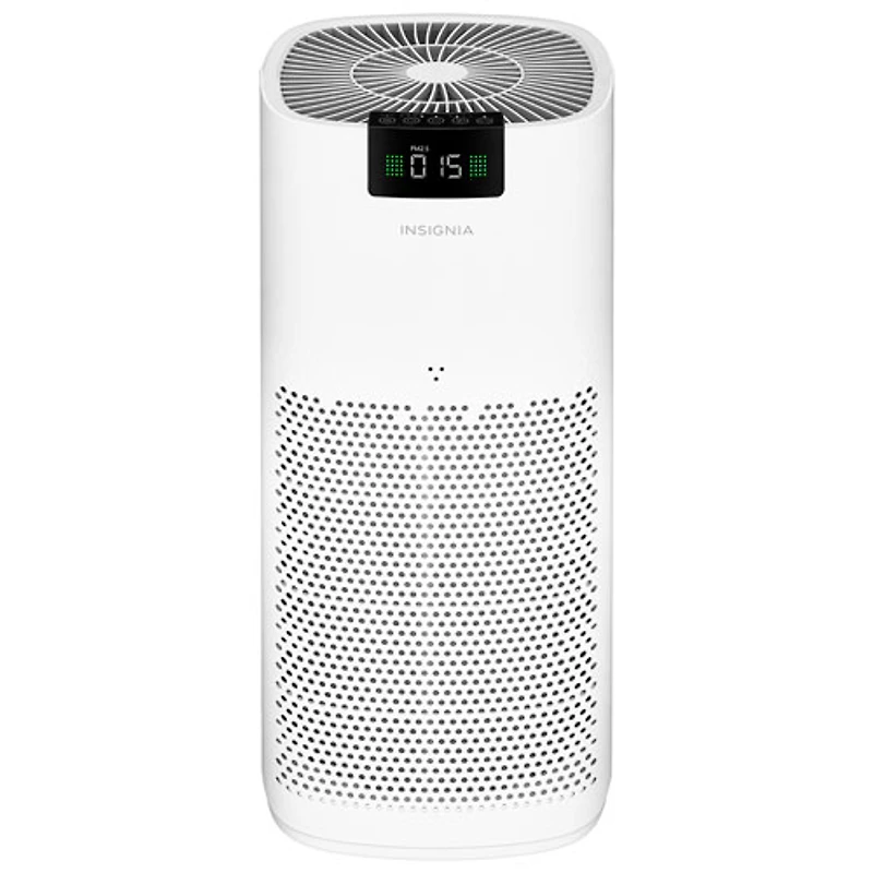 Purificateur d'air avec filtre HEPA pour pièce de taille moyenne d'Insignia - Blanc