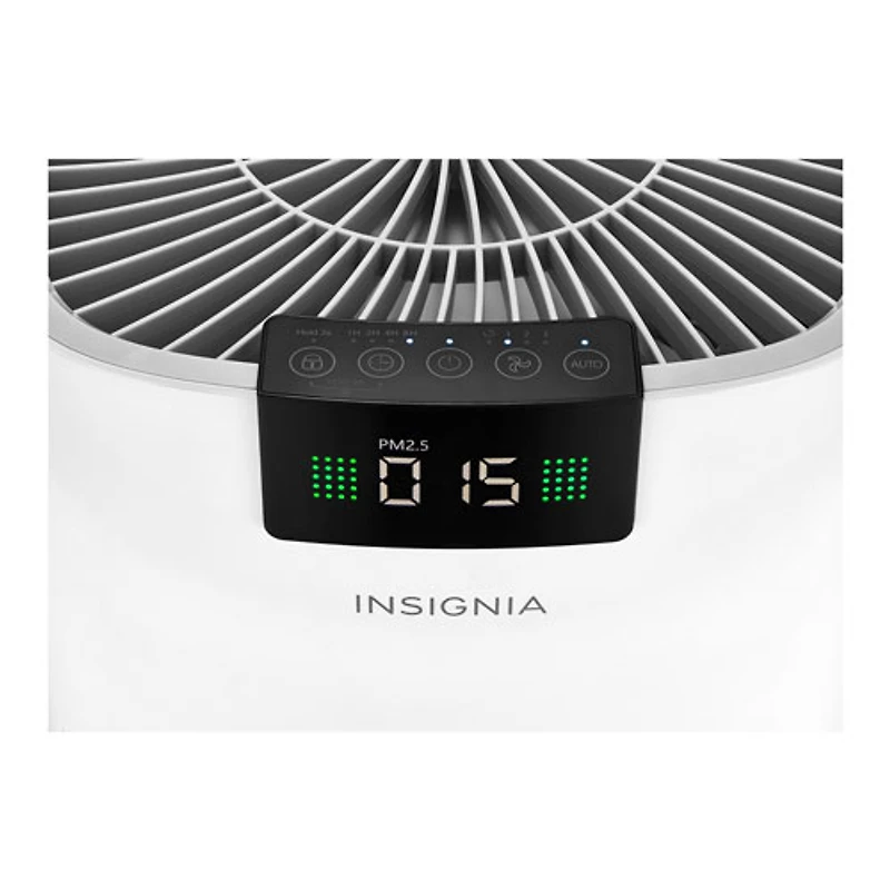 Purificateur d'air avec filtre HEPA pour pièce de taille moyenne d'Insignia - Blanc