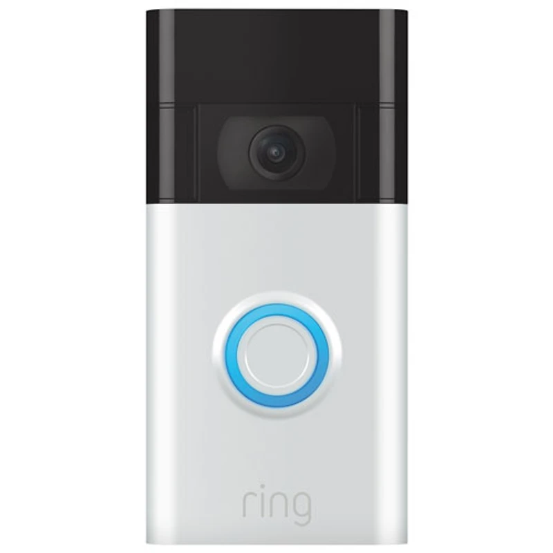 Sonnette de porte vidéo Wi-Fi de Ring (2e génération) - Nickel satiné