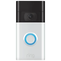 Sonnette de porte vidéo Wi-Fi de Ring (2e génération) - Nickel satiné