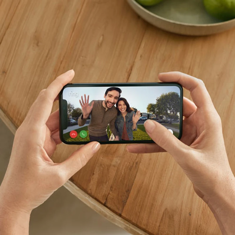 Sonnette de porte vidéo Wi-Fi de Ring (2e génération) - Nickel satiné