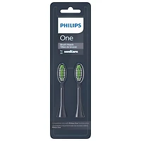 Tête de brosse à dents de rechange Philips One de Sonicare (BH1022/04) - Paq. 2 - Bleu minuit