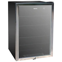 Haier 20.5 Cu. Ft. 150-Can Freestanding Beverage Centre (HEBF100BXS) - Stainless Steel