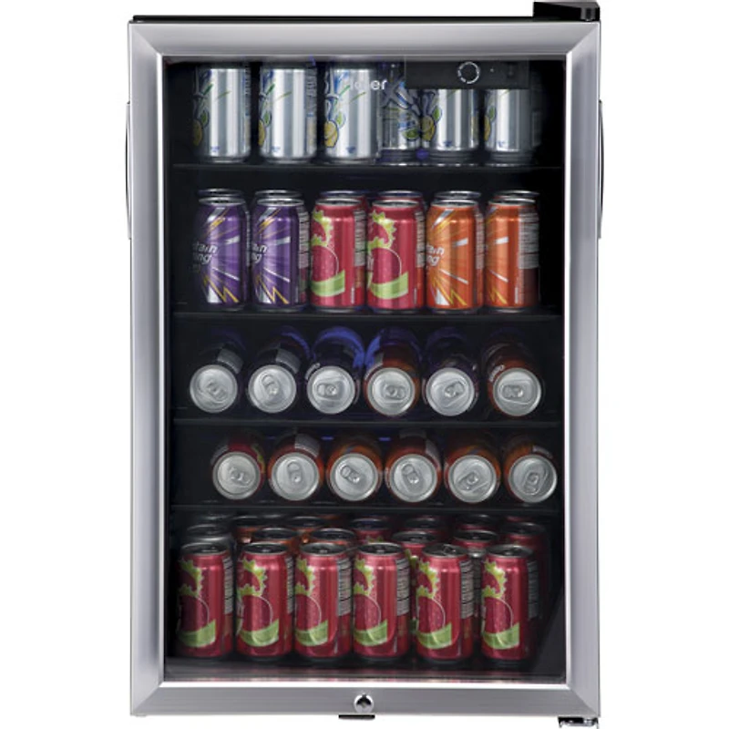 Haier 20.5 Cu. Ft. 150-Can Freestanding Beverage Centre (HEBF100BXS) - Stainless Steel