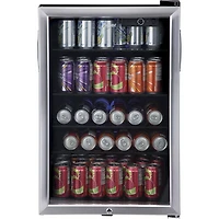 Haier 20.5 Cu. Ft. 150-Can Freestanding Beverage Centre (HEBF100BXS) - Stainless Steel