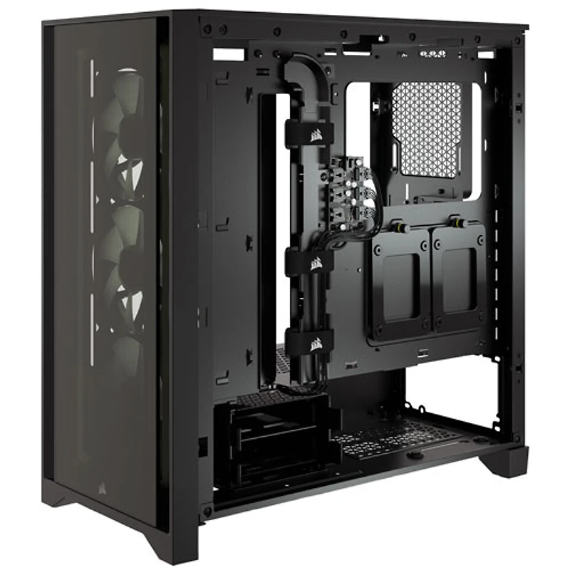 Corsair iCUE 4000X RGB Mid-Tower ATX Computer Case - Black