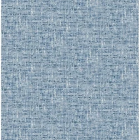 Papier peint autocollant Poplin Texture de NuWallpaper - Bleu marine
