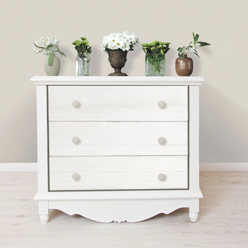 Papier peint autocollant à panneaux récupérés de NuWallpaper - Blanc