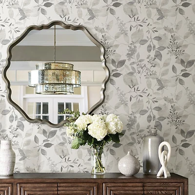 Papier peint autocollant Breezy de NuWallpaper - Gris