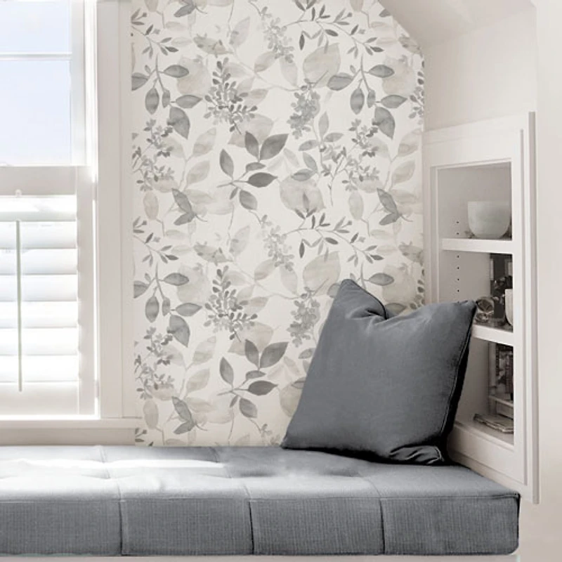 Papier peint autocollant Breezy de NuWallpaper - Gris