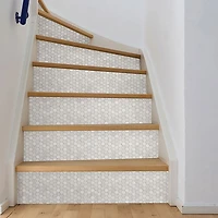 Tuiles de dosseret autocollantes Hexagon Marble d'InHome - Blanc