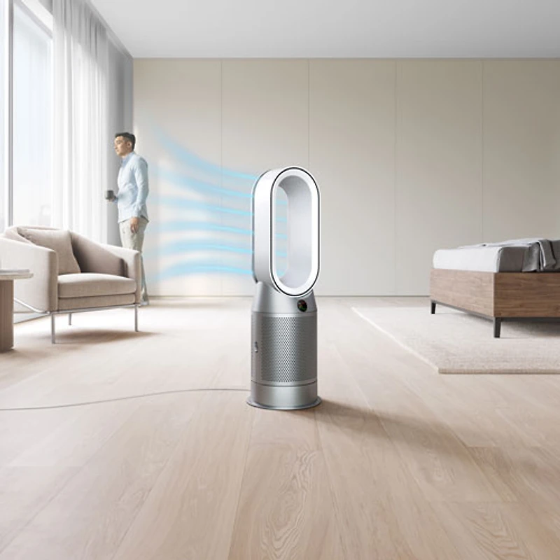 Purificateur à air chaud et froid HP07 de Dyson avec filtre HEPA - Blanc