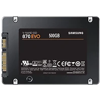 Samsung 870 EVO 500GB SATA III Internal Solid State Drive (MZ-77E500B/AM) - English