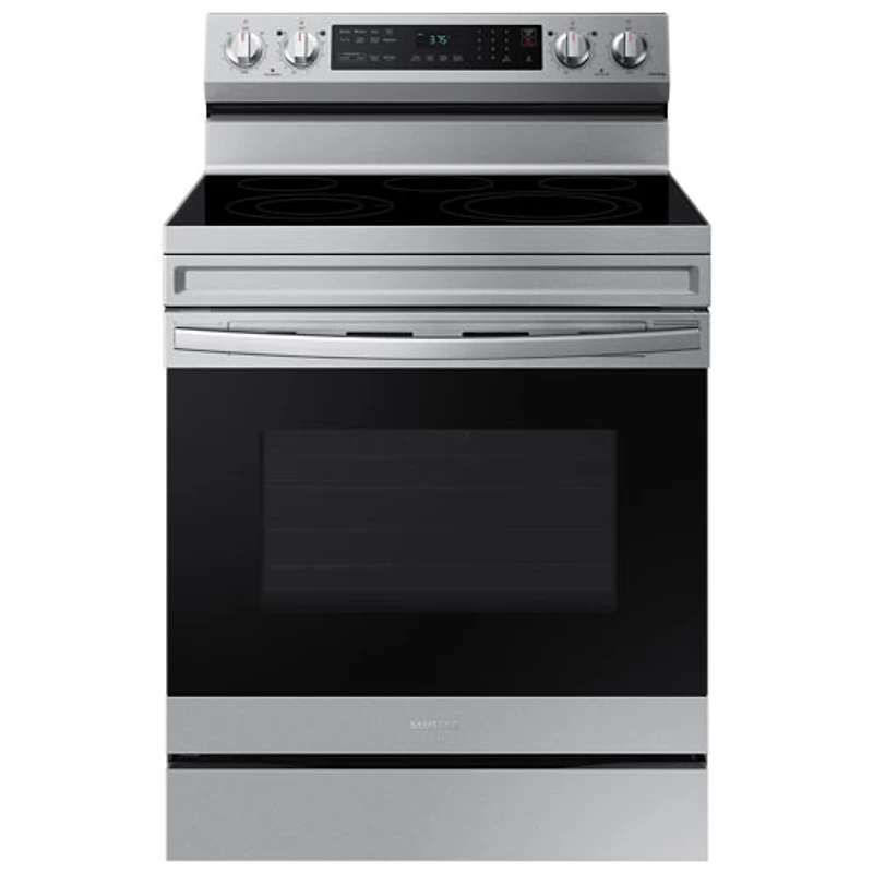 Samsung 30" 6.3 Cu. Ft. Fan Convection Electric Air Fry Range (NE63A6511SS) - Stainless