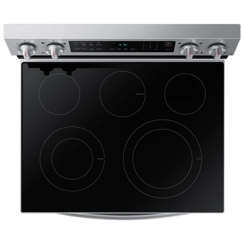 Samsung 30" 6.3 Cu. Ft. Fan Convection Electric Air Fry Range (NE63A6511SS) - Stainless