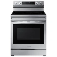 Cuisinière électrique convection véritable friture air 6,3 pi³ 30 po Samsung (NE63A6711SS) - Inox