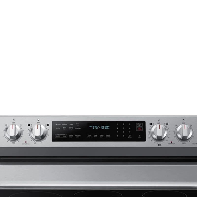 Cuisinière électrique convection véritable friture air 6,3 pi³ 30 po Samsung (NE63A6711SS) - Inox