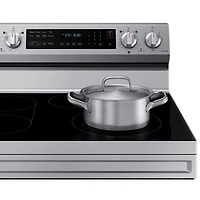 Cuisinière électrique convection véritable friture air 6,3 pi³ 30 po Samsung (NE63A6711SS) - Inox