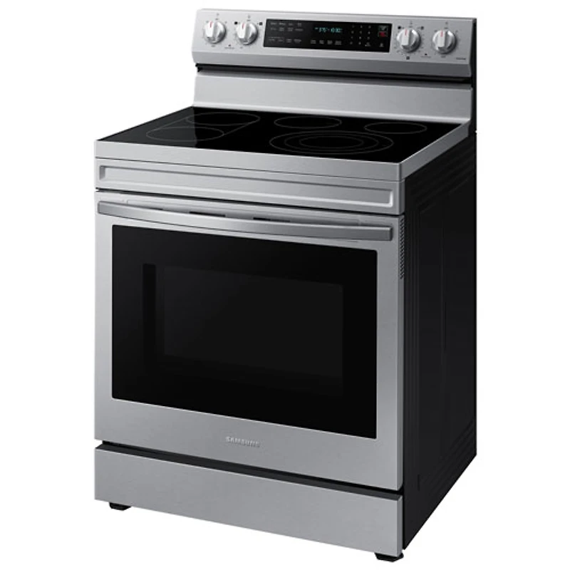 Cuisinière électrique convection véritable friture air 6,3 pi³ 30 po Samsung (NE63A6711SS) - Inox