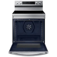 Cuisinière électrique convection véritable friture air 6,3 pi³ 30 po Samsung (NE63A6711SS) - Inox