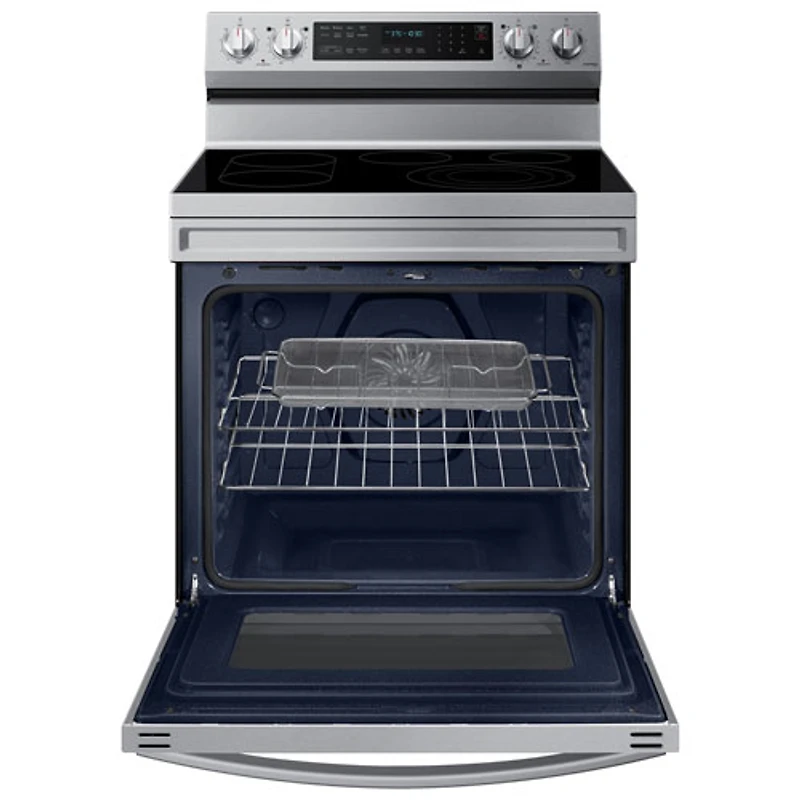 Cuisinière électrique convection véritable friture air 6,3 pi³ 30 po Samsung (NE63A6711SS) - Inox