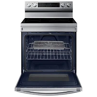 Cuisinière électrique convection véritable friture air 6,3 pi³ 30 po Samsung (NE63A6711SS) - Inox