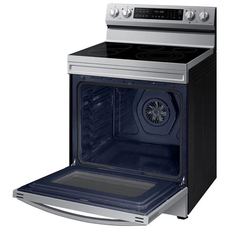 Cuisinière électrique convection véritable friture air 6,3 pi³ 30 po Samsung (NE63A6711SS) - Inox