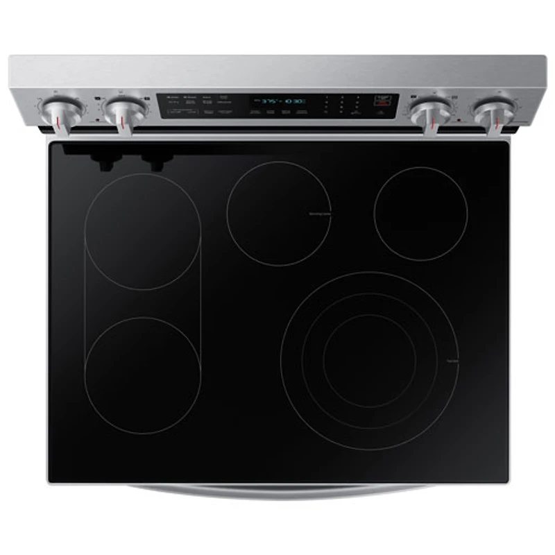 Cuisinière électrique convection véritable friture air 6,3 pi³ 30 po Samsung (NE63A6711SS) - Inox