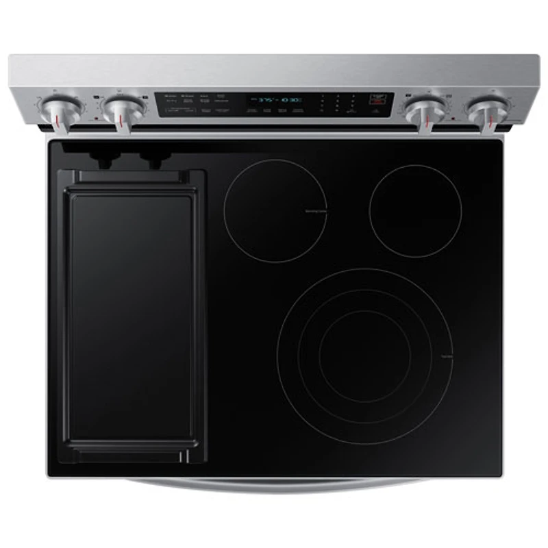 Cuisinière électrique convection véritable friture air 6,3 pi³ 30 po Samsung (NE63A6711SS) - Inox