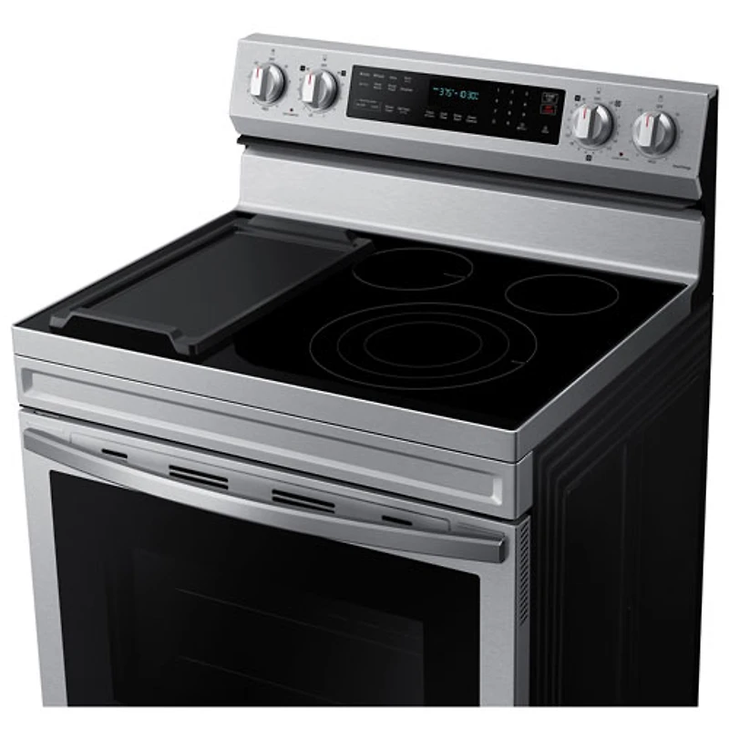 Cuisinière électrique convection véritable friture air 6,3 pi³ 30 po Samsung (NE63A6711SS) - Inox