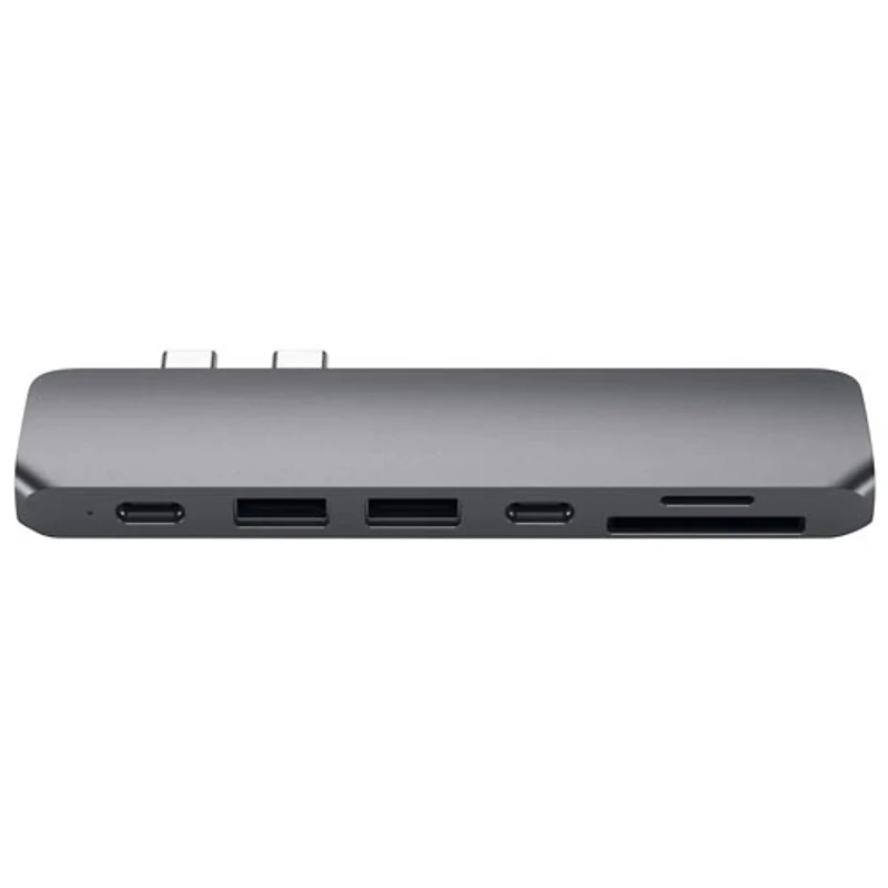 Concentrateur USB-C à 7 ports de Satechi + HDMI 4K pour MacBook Pro/Air (ST-CMBPM) - Gris cosmique